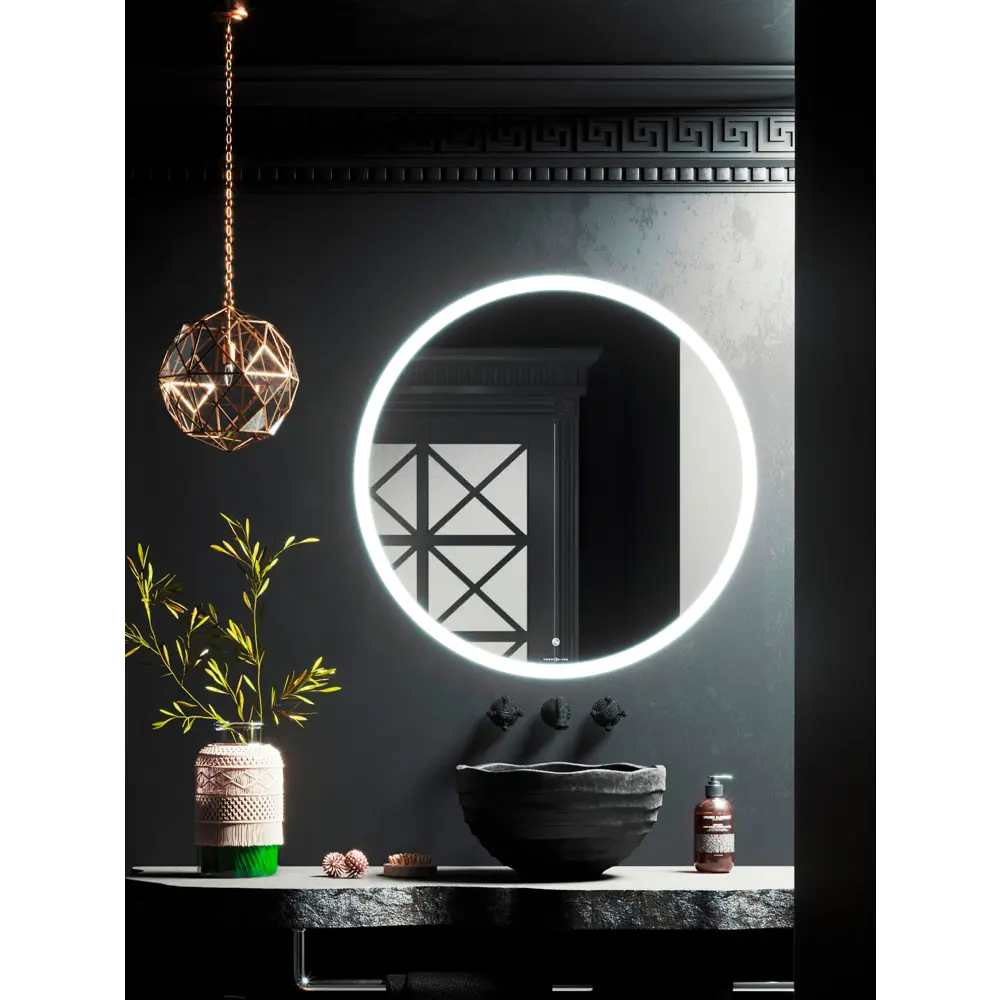 Зеркало для ванной Omega Glass Тип 2 SD982 с подсветкой 110 см круглое STLM-2095543