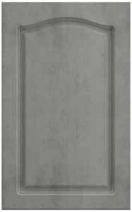 Фасады для кухни Классика Фрезеровка «Классика+» Бетон серый №286