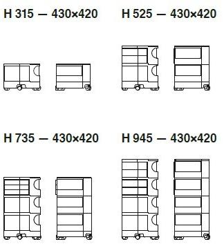 B-LINE Офисный ящик из абс с колесами sun-id-1353968 - Вид №11