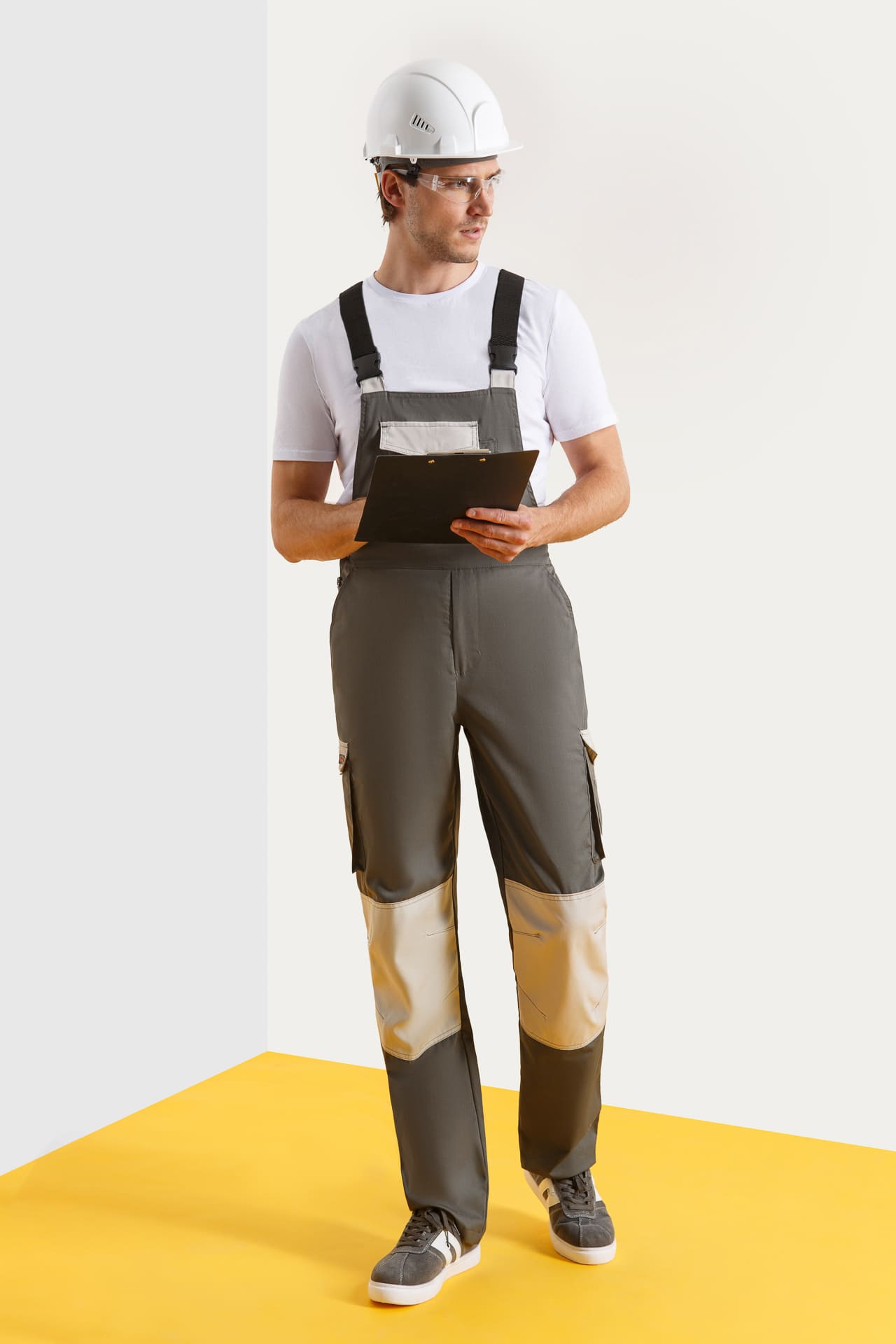 4991518 Костюм  NEW 2 серый хаки с серым песком STATUS  Летняя спецодежда  размер 56-58/170-176  - Вид №7