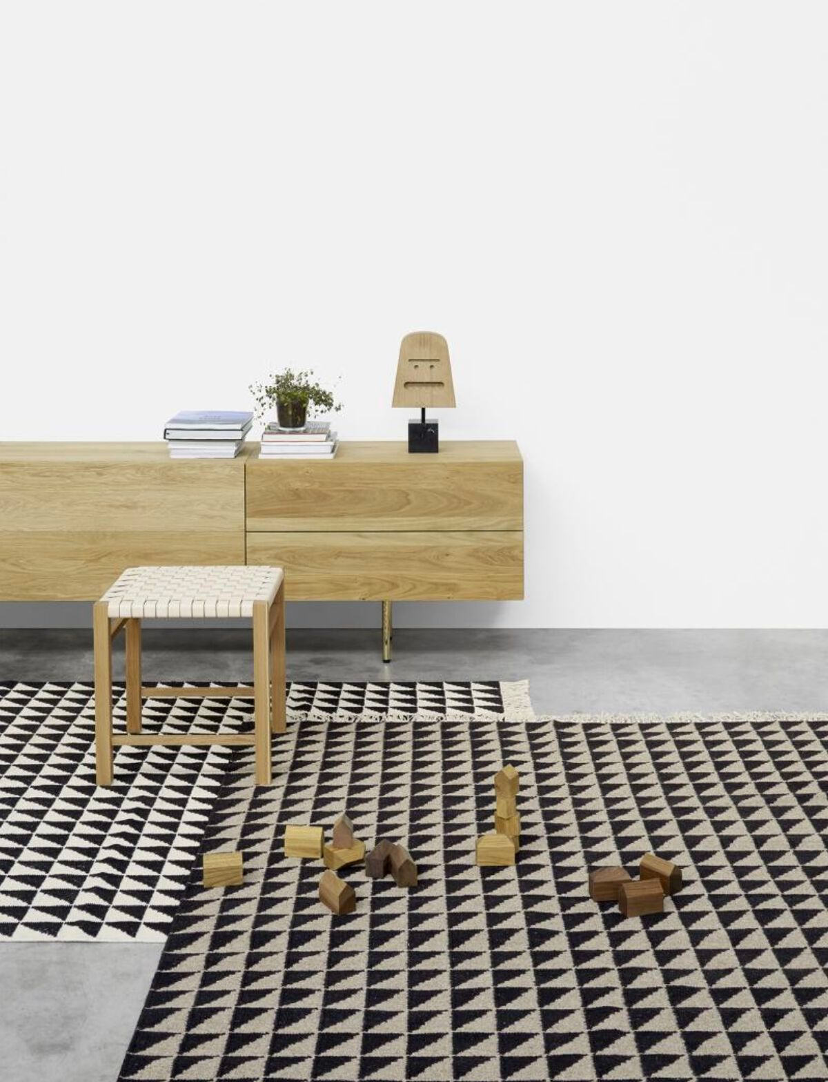 Прямоугольный шерстяной ковер с геометрическим рисунком e15 IZA ARCH-00059936 - Вид №4