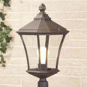 Уличный светильник парковый H 113 см капучино Virgo F 4690389064852 ELEKTROSTANDARD VIRGO 00-3898666 Коричневый;прозрачный