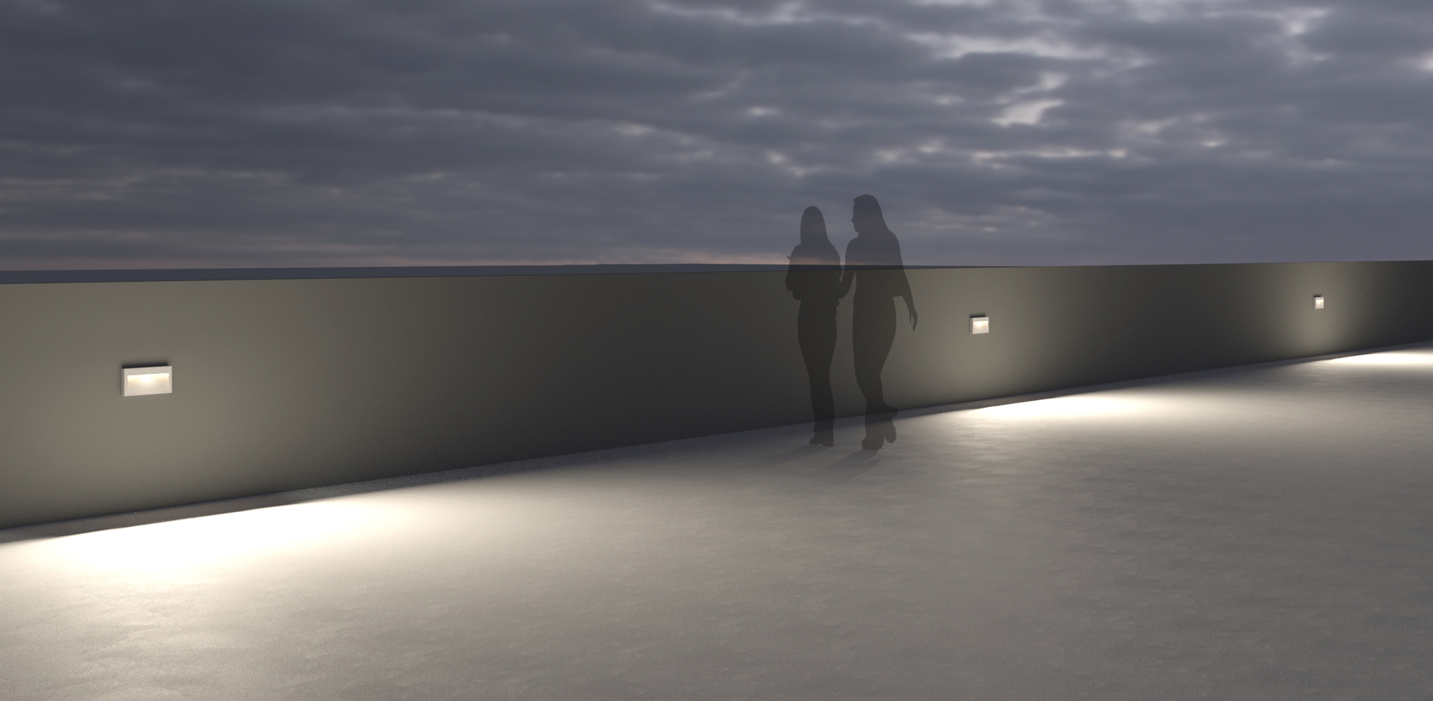 3480219 Светильник встраиваемая в стену / Наружнее освещение Platek TEAM  TEAM medium - LED 3000K Asymmetrical - Вид №7