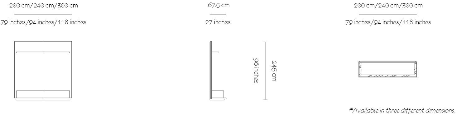 MORADA Стенка для хранения из дерева и стекла со встроенным освещением Sunrise Sunrise wu - Вид №5