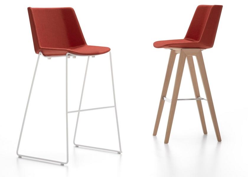 MDF Italia Высокий табурет из саночной ткани со спинкой Aïku sun-id-1499652 - Вид №1