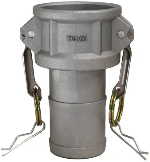90949175 Камлок Titan Lock алюминиевый типа С серия EcoLine розетка с хвостовиком 1 TL100CAL-EL STLM-1019570