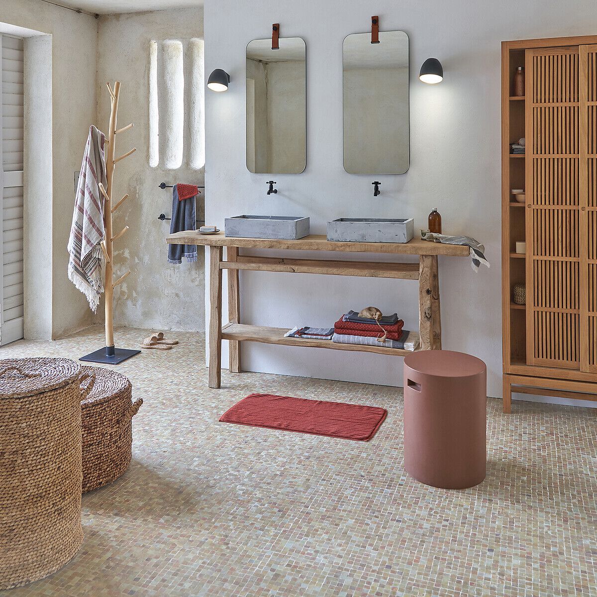 Прямоугольная консоль из вяза с полками AMPM ARCH-00137149 - Вид №4