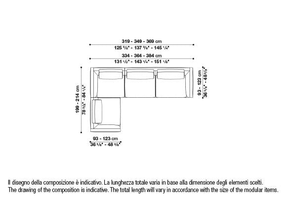 Угловой диван из ткани B&B Italia Ричард ARCH-00040927 - Вид №92