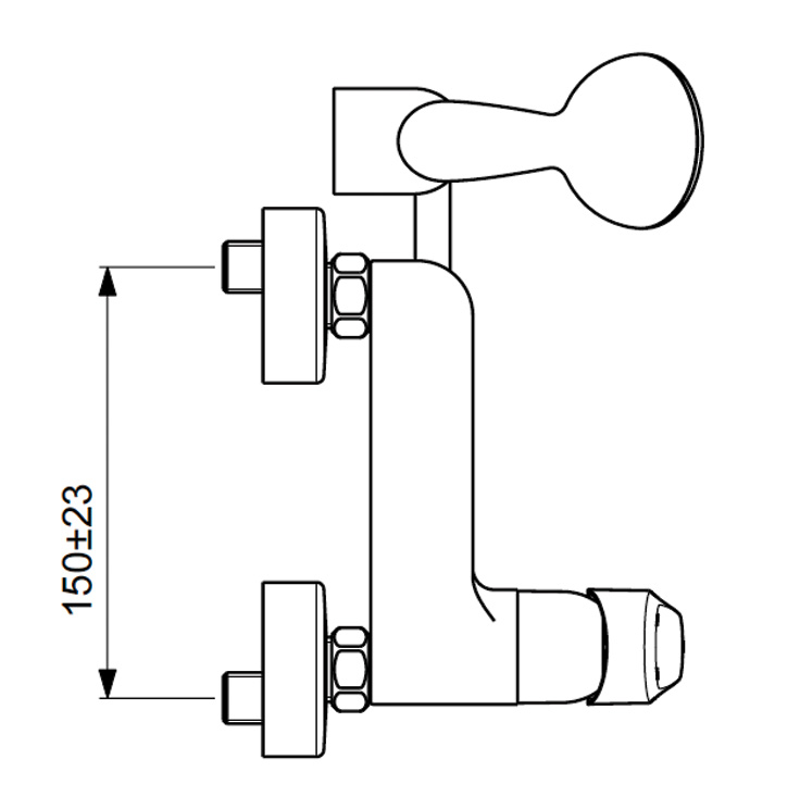 BA266AA Смеситель для душа VIDIMA BALANCE - Вид №3