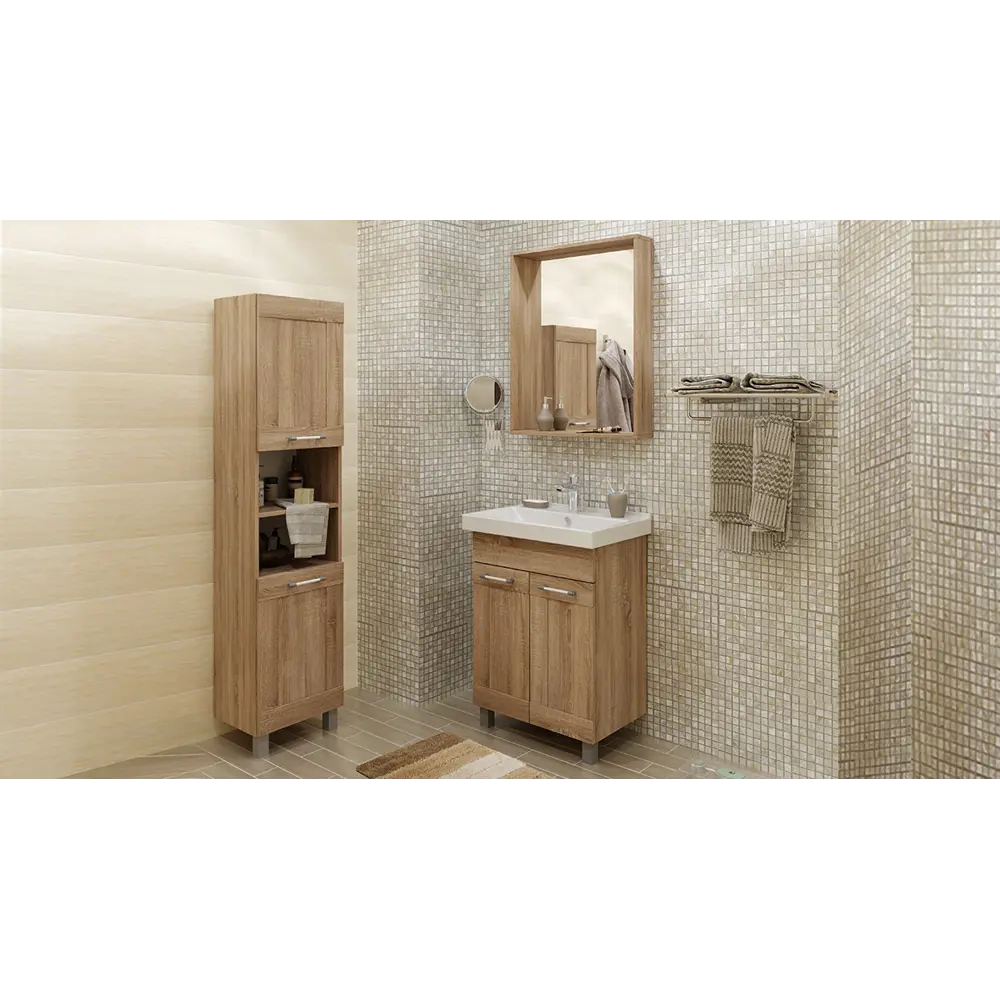 SANITA LUXE Fest 60 — прямоугольная фарфоровая раковина для ванной 81931486 STLM-1376005 - Вид №4