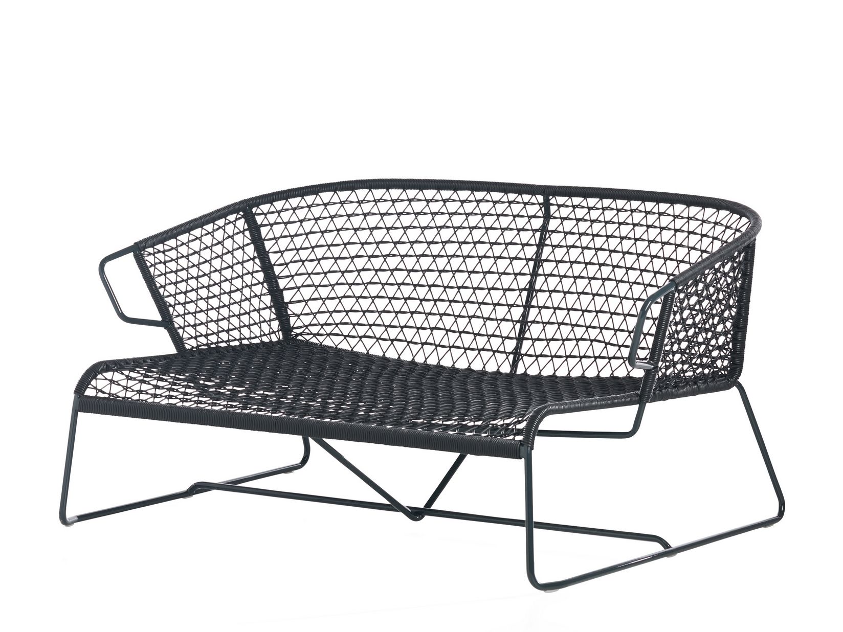 2-местный морской веревочный садовый диван Potocco Парусный спорт ARCH-00038180