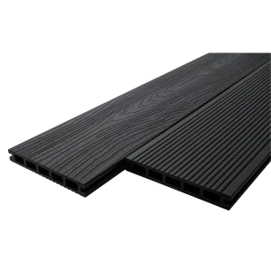 Террасная доска ДПК T-Decks цвет Графит 2000x150x20 мм двусторонний 0.3 м²