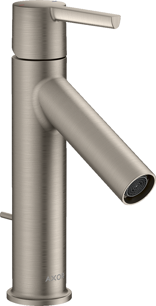 10001800 Смеситель для раковины 100, однорычажный, с рычажной ручкой и сливным гарнитуром AXOR STARCK