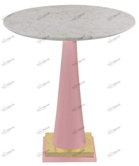 Il Bronzetto Круглый журнальный столик из мрамора Iconic Icon03