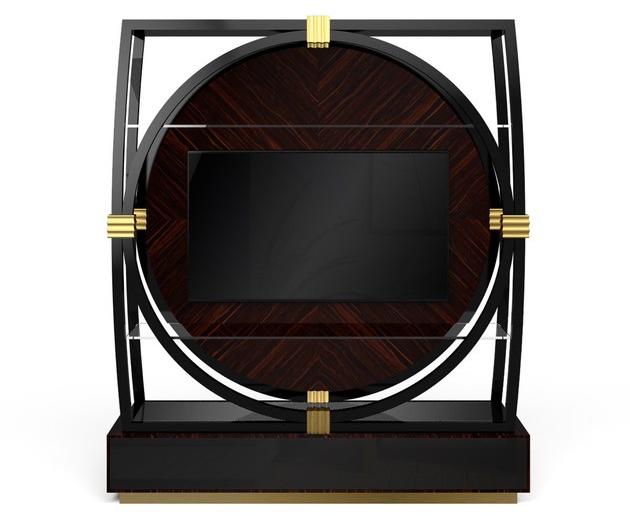 MARIONI Деревянная тумба под ТВ с книжным шкафом Constance 02726t - Вид №1