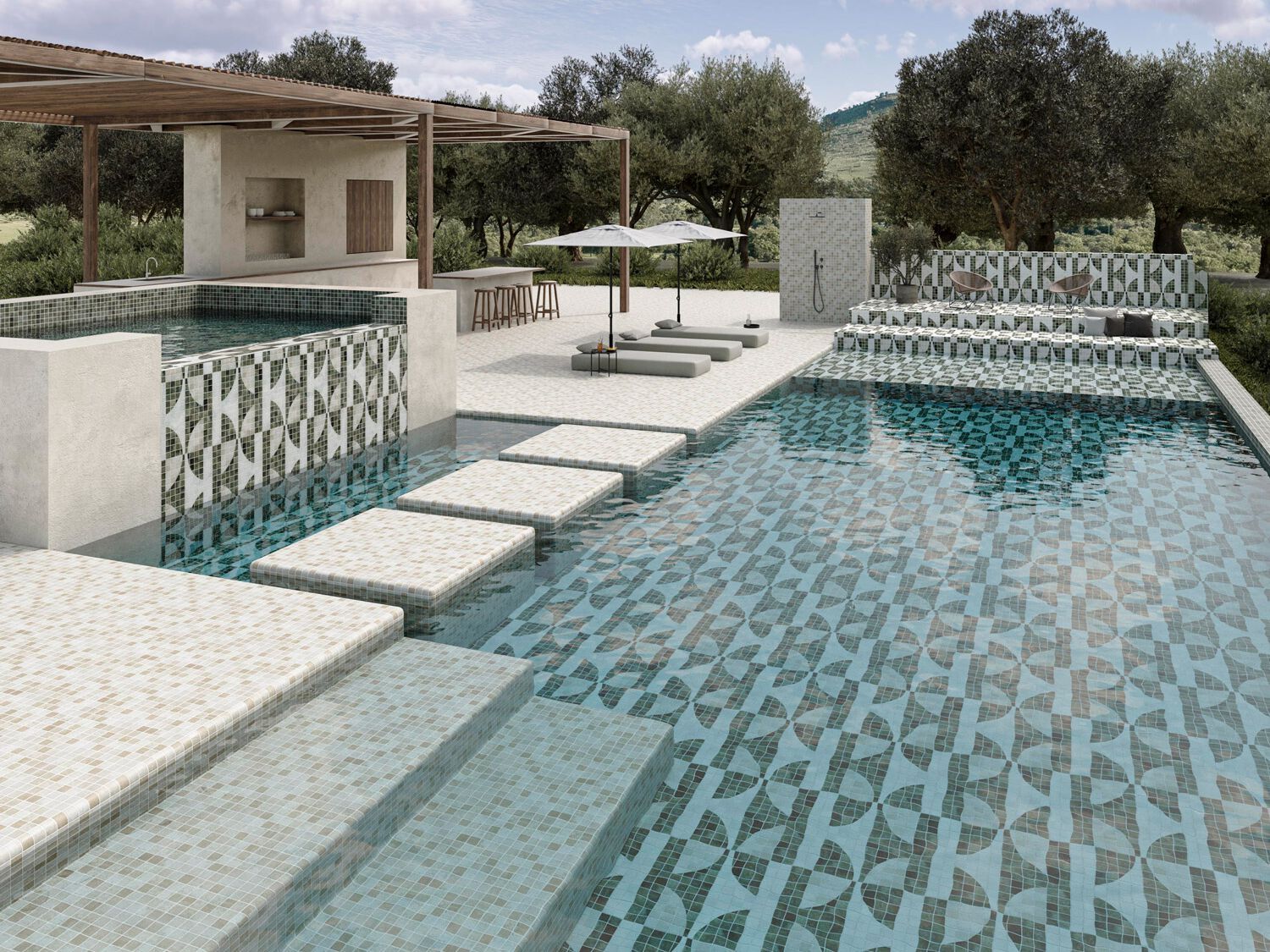 Внутренняя и наружная стеклянная мозаика Onix Icon Modular ARCH-00066983 - Вид №2