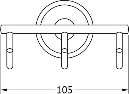 VIZ 003 Крючок тройной FBS Vizovice - Вид №1