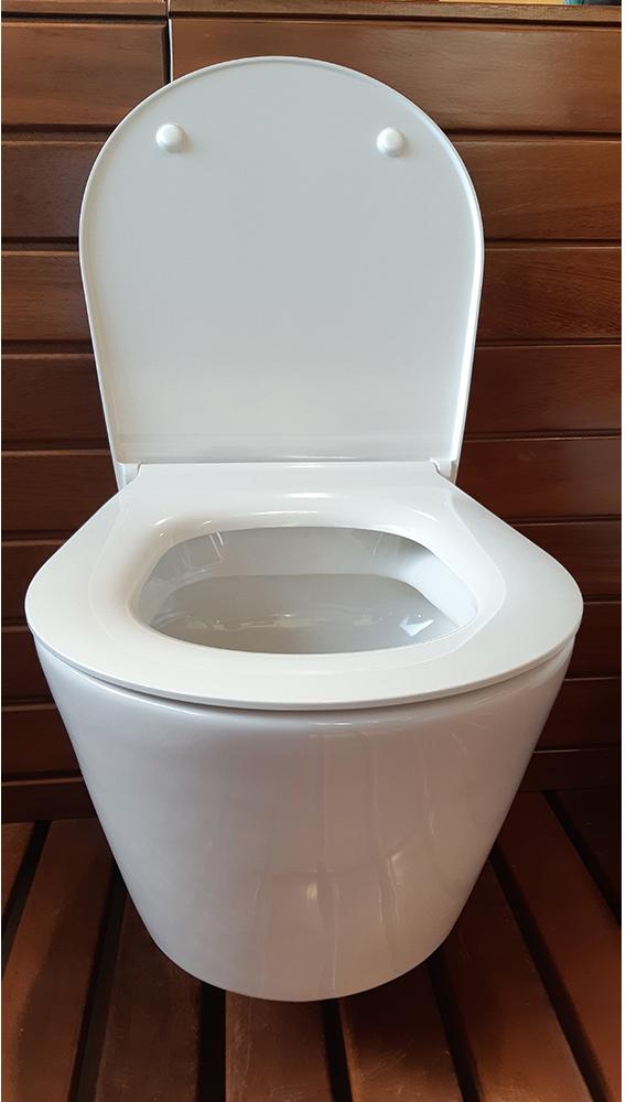 Набор Sanitana подвесной безободковый GLAM: чаша BTW + крышка с механизмом (микролифт) S10200882100000;S80200281600000 - Вид №2