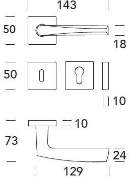 Reguitti Ручка Замак на розе Golf Aj15mrq8635 - Вид №1