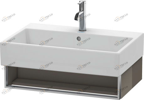 VA602608989 Тумбочка подвесная Vero Air #VA6026 684 x 431 мм Фланелево-серый глянцевый лак Duravit
