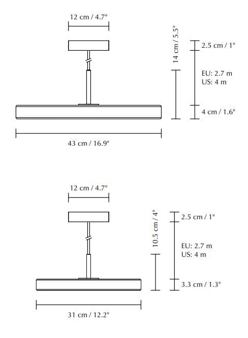 Алюминиевый светодиодный подвесной светильник UMAGE Asteria ARCH-00097505 - Вид №5