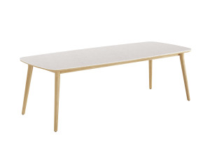 Прямоугольный керамический обеденный стол