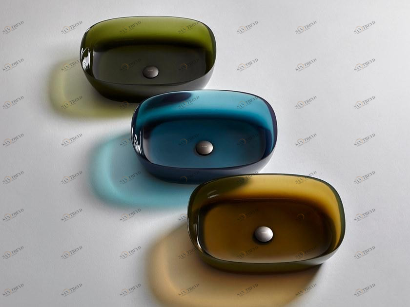 Sensoc Накладная раковина на столешницу  овальная Antoniolupi 