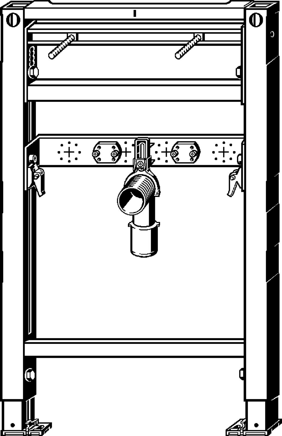 Системная техника  Prevista Dry  Элементы для умывальников VIEGA 776 190 Модель 8535.31 Santreyd  - Вид №1