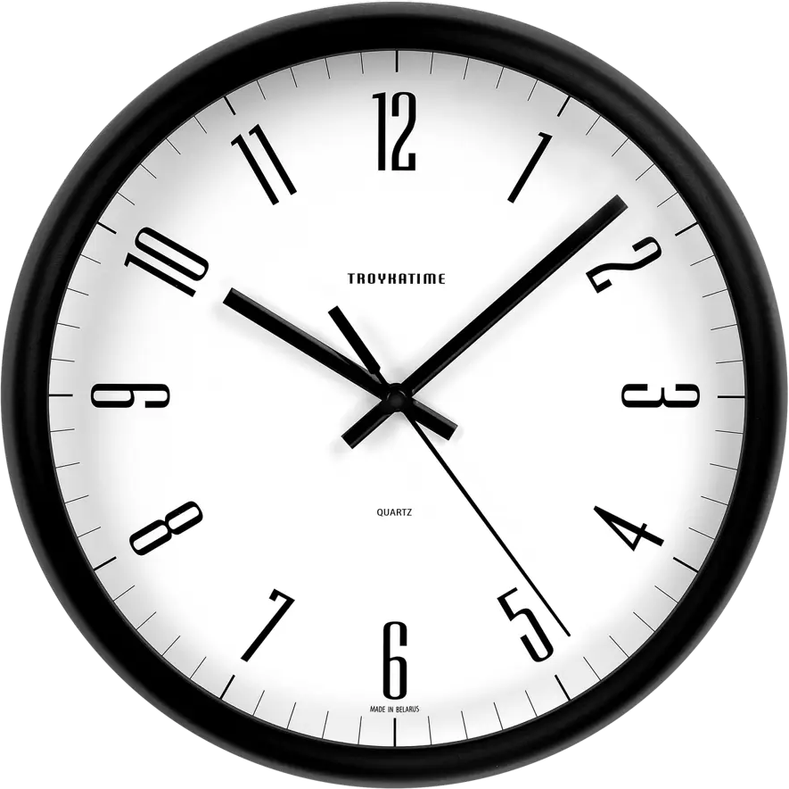 TROYKATIME Настенные часы круглые 24 см с бесшумным ходом 83872063