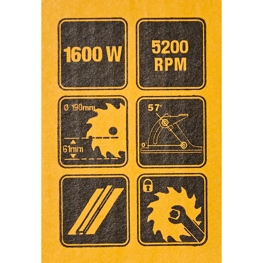 Циркулярная пила DeWalt DWE576K, 1600 Вт, 190 мм STLM-2128606 - Вид №6
