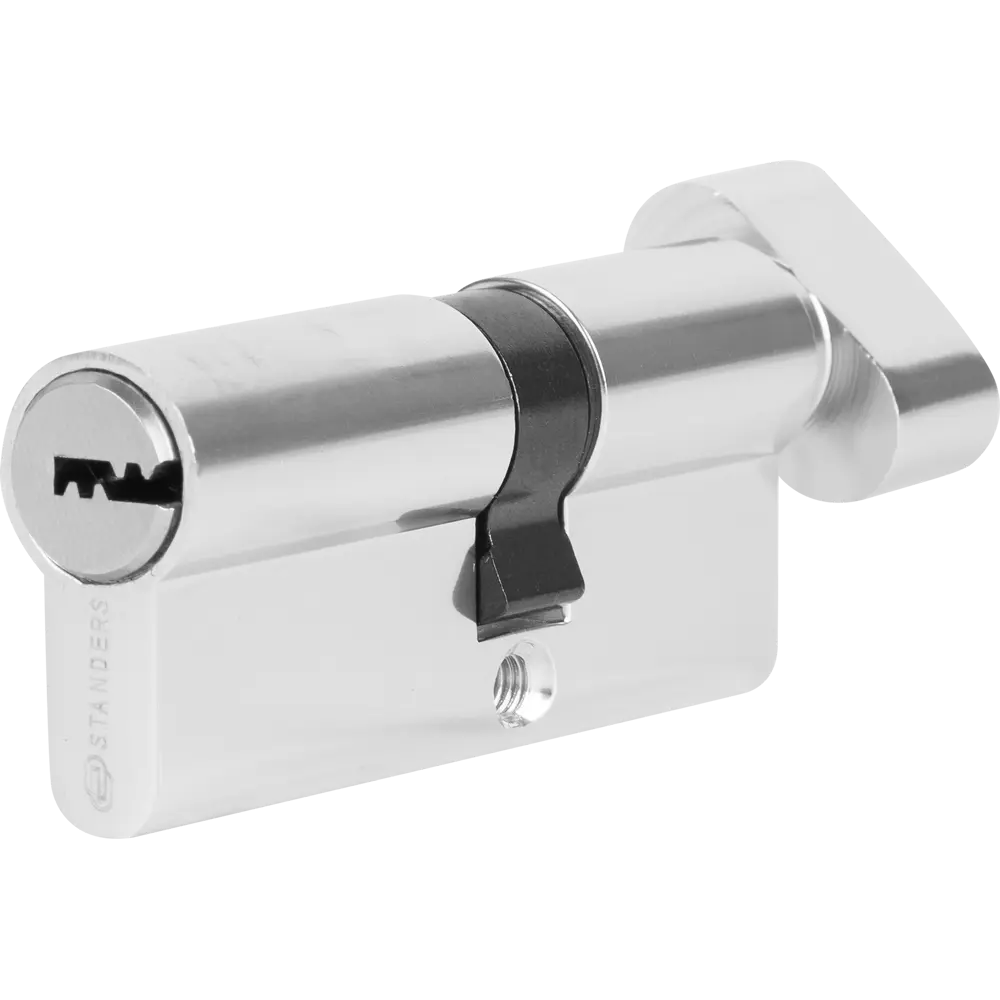 Цилиндр дверной Standers TTAL1-3040NBCR с ключом и вертушкой 82625278 STLM-0032167