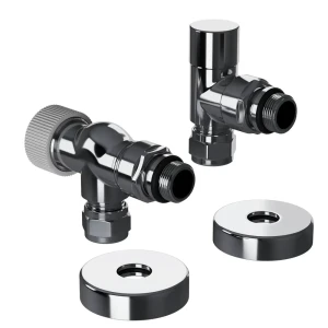 Термостатический комплект для радиатора осевой Royal Thermo Design Pro 1/2" латунь цвет хром 89423318 STLM-2143778