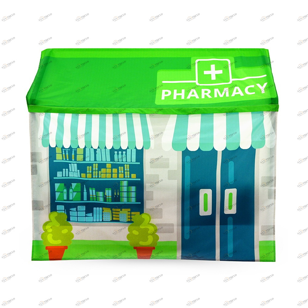 Накидка для кровати-домика Svogen игровая "Аптека" БЕЛЬМАРКО  00-3873206 Зеленый Santreyd 