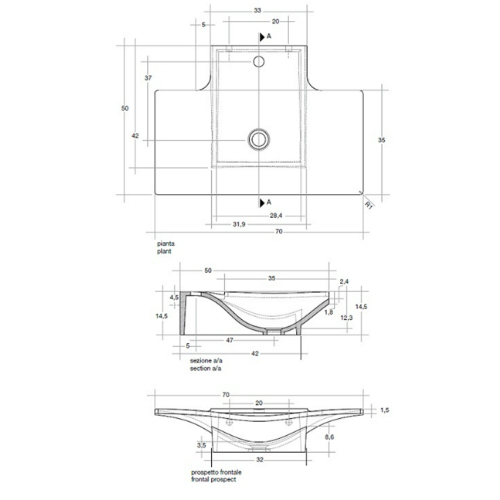 41874 Накладная раковина под столешницу  овальная Santreyd  - Вид №1