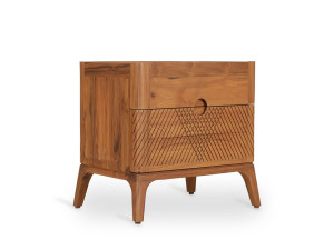 Тумбочка из тикового дерева с ящиками