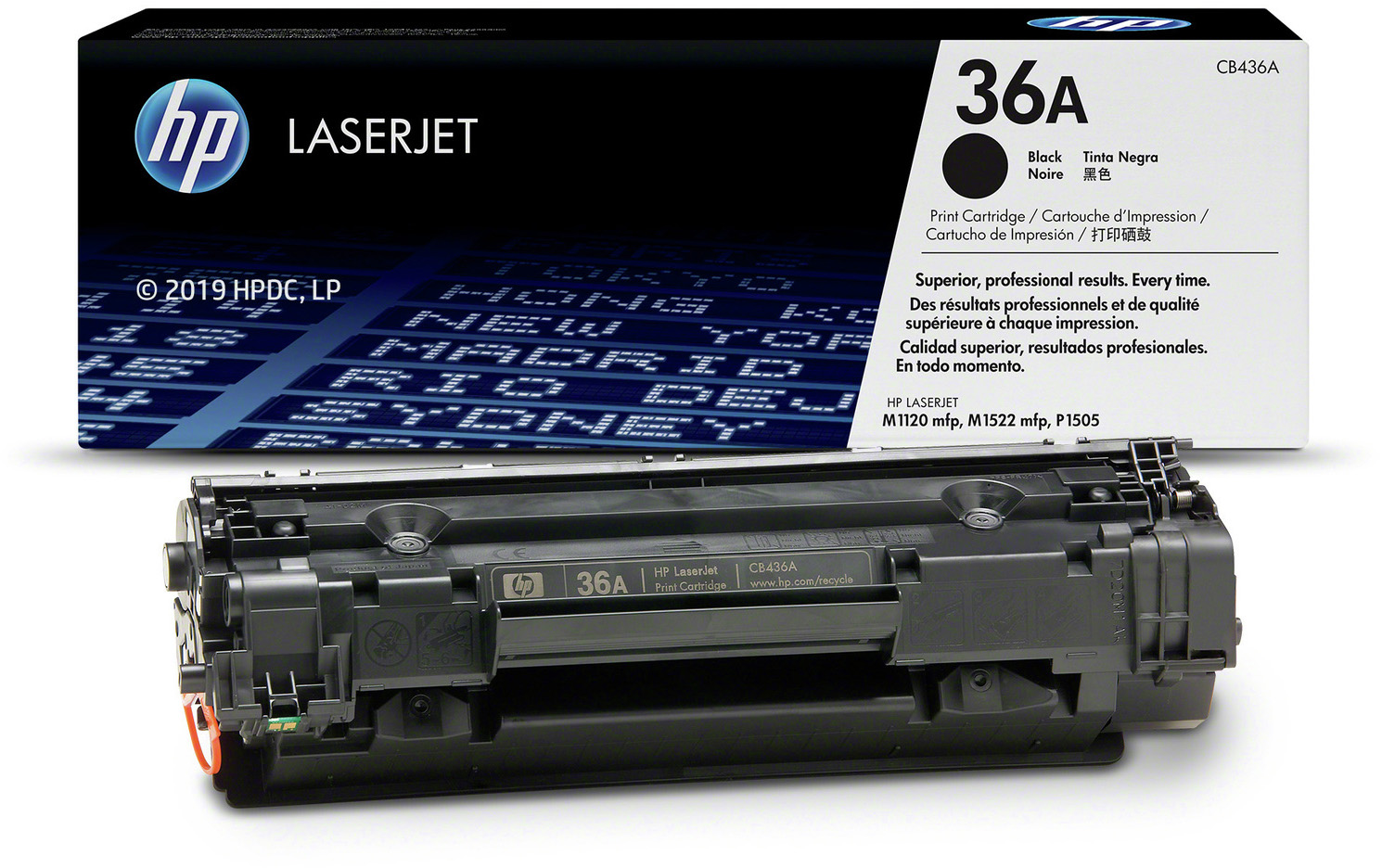 CB436A laserjet black print cartridge HP Santreyd  - Вид №4