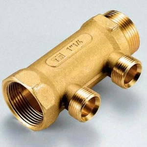 Коллектор НВ 1"1/4 TIEMME 4 выхода 3/4"ЕК 50мм