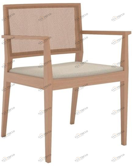 Andreu World Мягкое плетеное кресло с подлокотниками Manila So2133