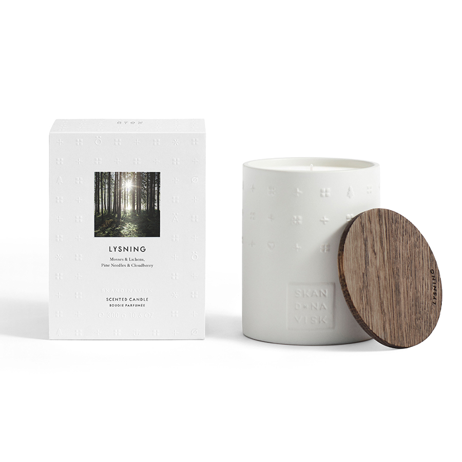 SK1412 Свеча ароматическая lysning с крышкой, керамика, 300 г S K A N D I N A V I S K  - Вид №1
