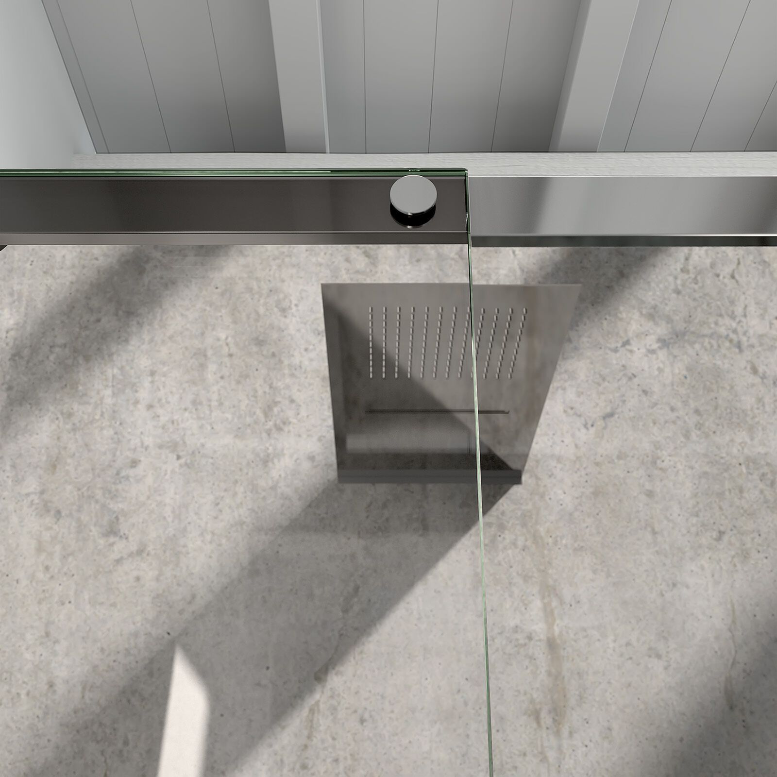 Стальная и стеклянная угловая душевая кабина с раздвижной дверью CSA Box Doccia INES ARCH-00145072 - Вид №1