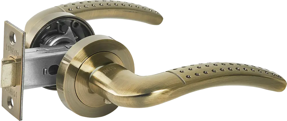 Дверные ручки PUNTO Logica в бронзовом исполнении для интерьерных решений 85202135