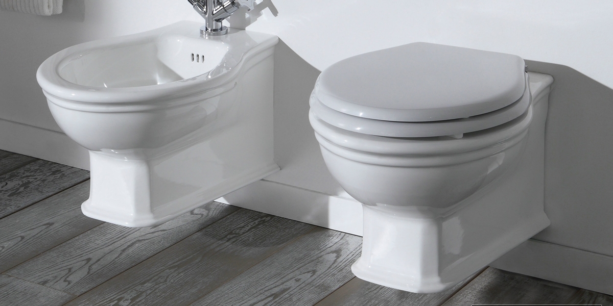 1511 Подвесной унитаз настенный Белый Olympia Ceramica IMPERO STYLE Италия - Вид №1