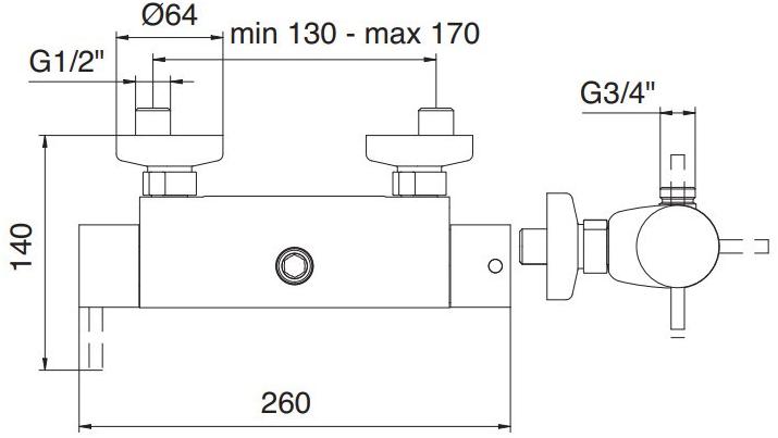 Rubinetterie Treemme X-change_mono  5853vl  - Вид №1