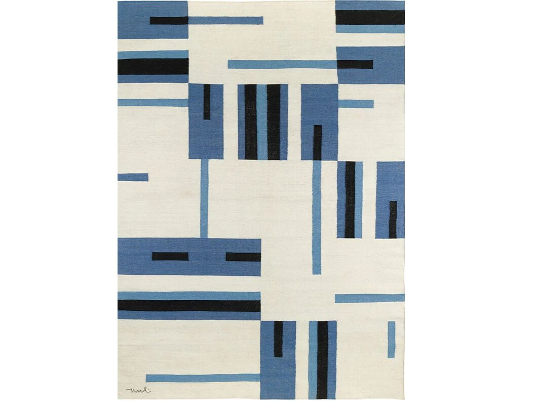 Рециркулированный ковер ручной работы любимчика Toulemonde Bochart Ноэль Мариньо ARCH-00012551