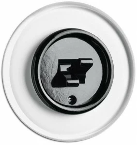 THPG Двойной переключатель из бакелита и стекла  100573