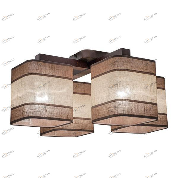 Потолочная люстра TK Lighting 1928 Nadia 4 TK LIGHTING NADIA 183885 Коричневый 
