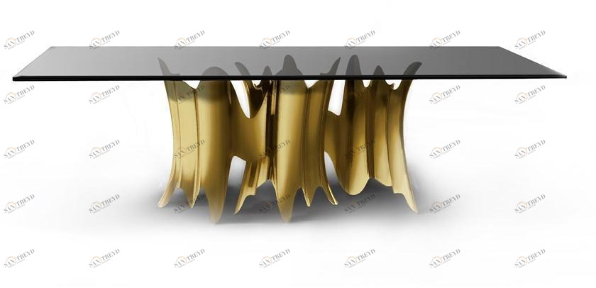 KOKET Обеденный стол из алюминия и стекла Obssedia sun-id-1458974