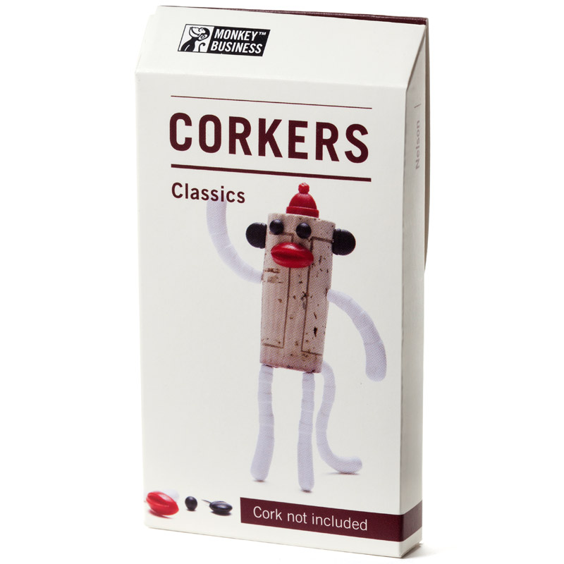 Декор для винной пробки classics мартышка MONKEY BUSINESS ДИЗАЙНЕРСКИЕ 00-3862917 Белый;красный  - Вид №5