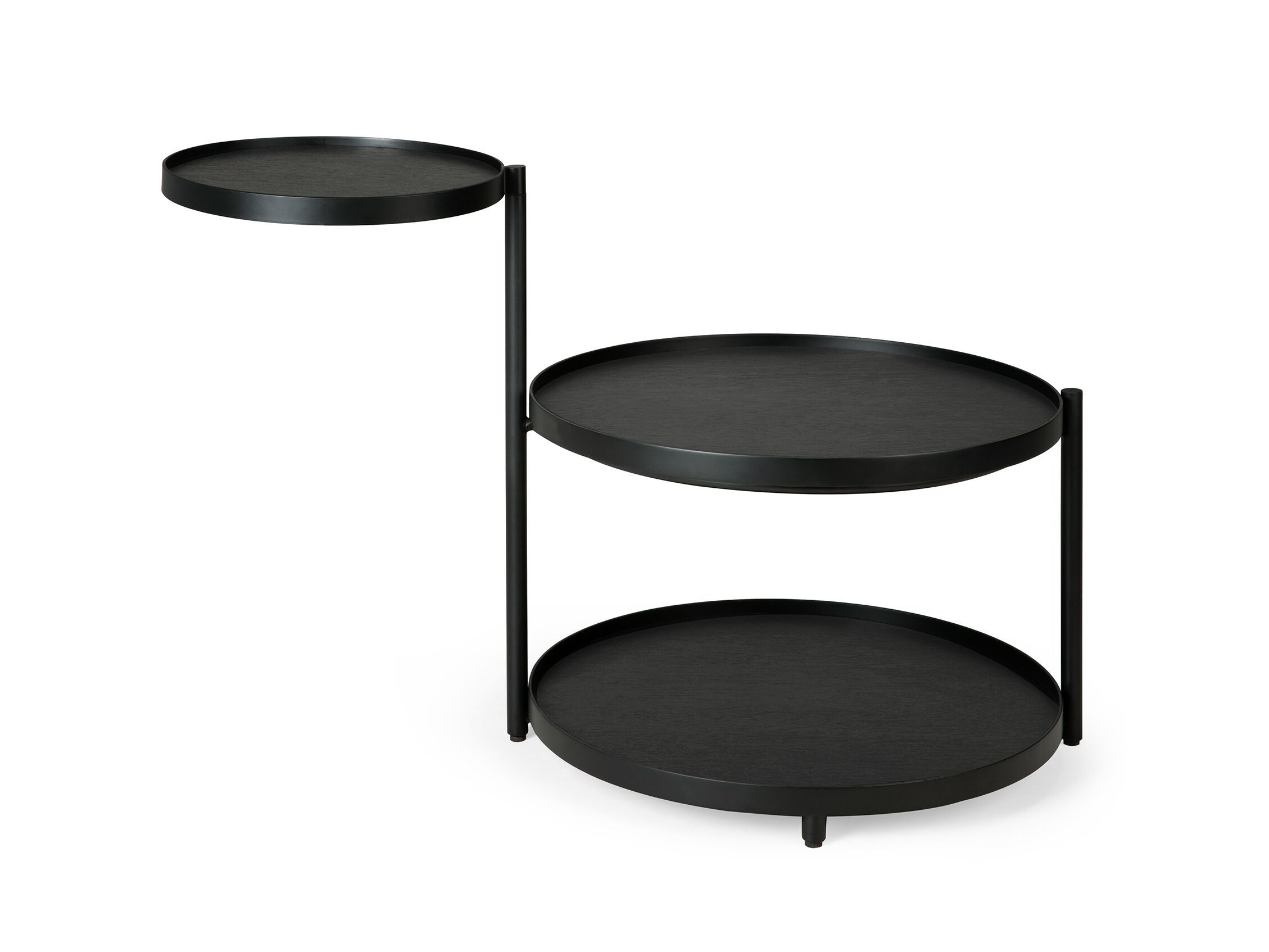 Окрашенный металлический круглый журнальный столик Ethnicraft SWIVEL TRAY ARCH-00066825