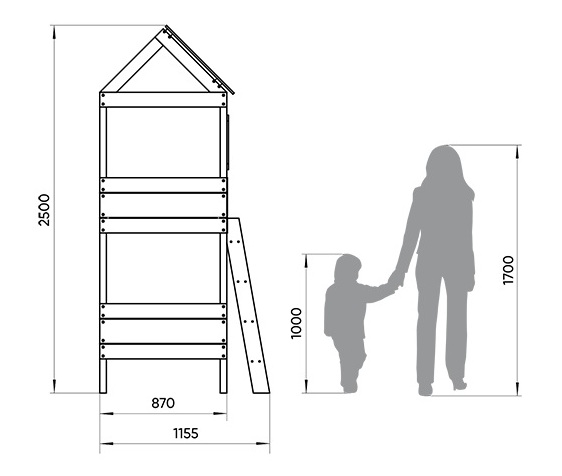 Кровать-чердак Home nord M 80х160 см белая, розовая ELLIPSE ELLIPSE HOME 351792 Белый;розовый Santreyd  - Вид №4